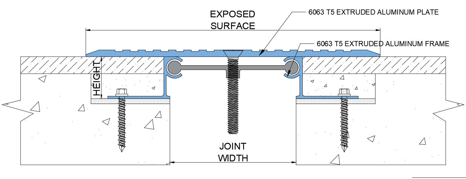 Serrated Stainless Steel Floor Expansion Joint Cover Plate Fm