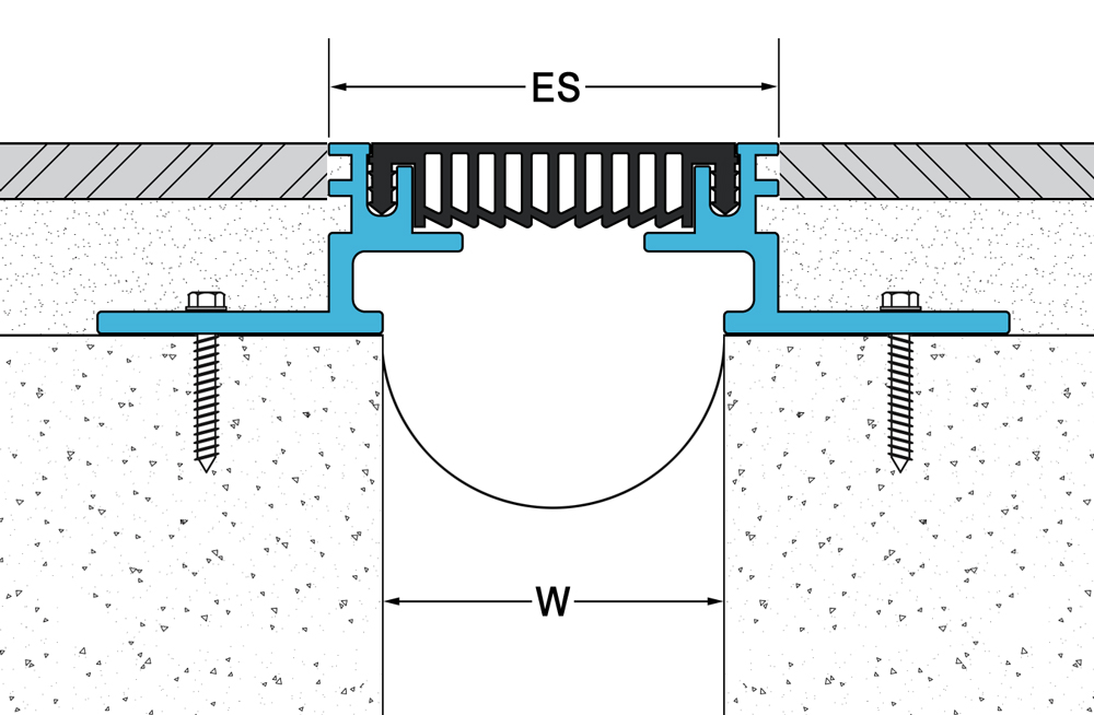 drawing details of Rubber Floor Expansion Joint FRG 1