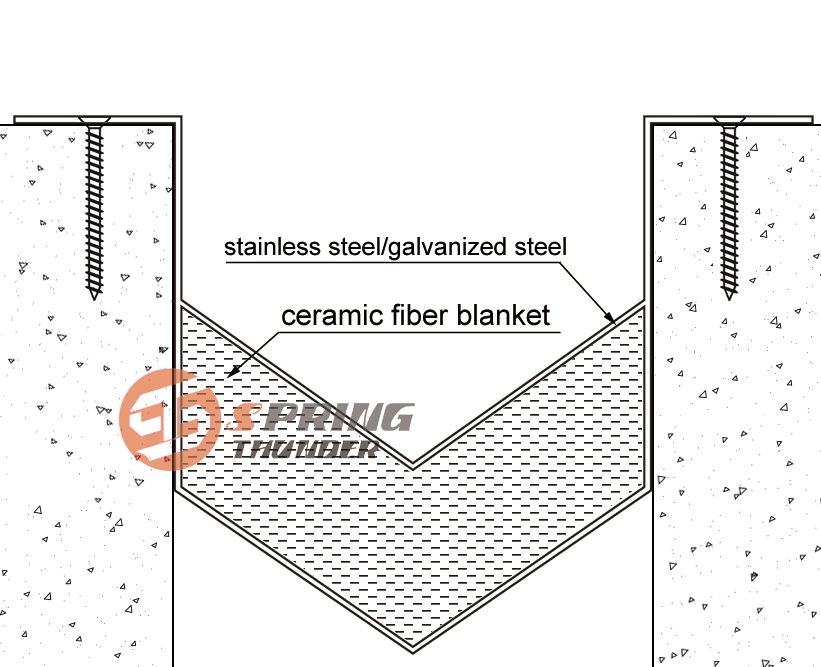 drawing details of Fire Barrier For Building Expansion Joint System 1