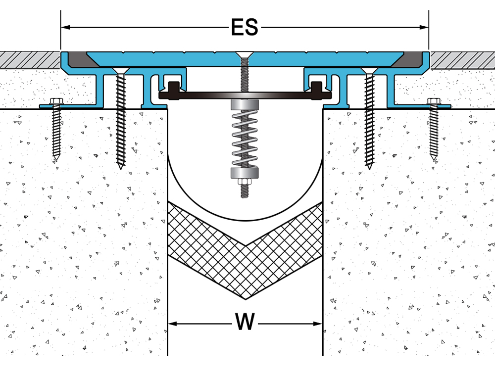 Heavy Duty Parking Garage Expansion Joint Cover Floor to Floor