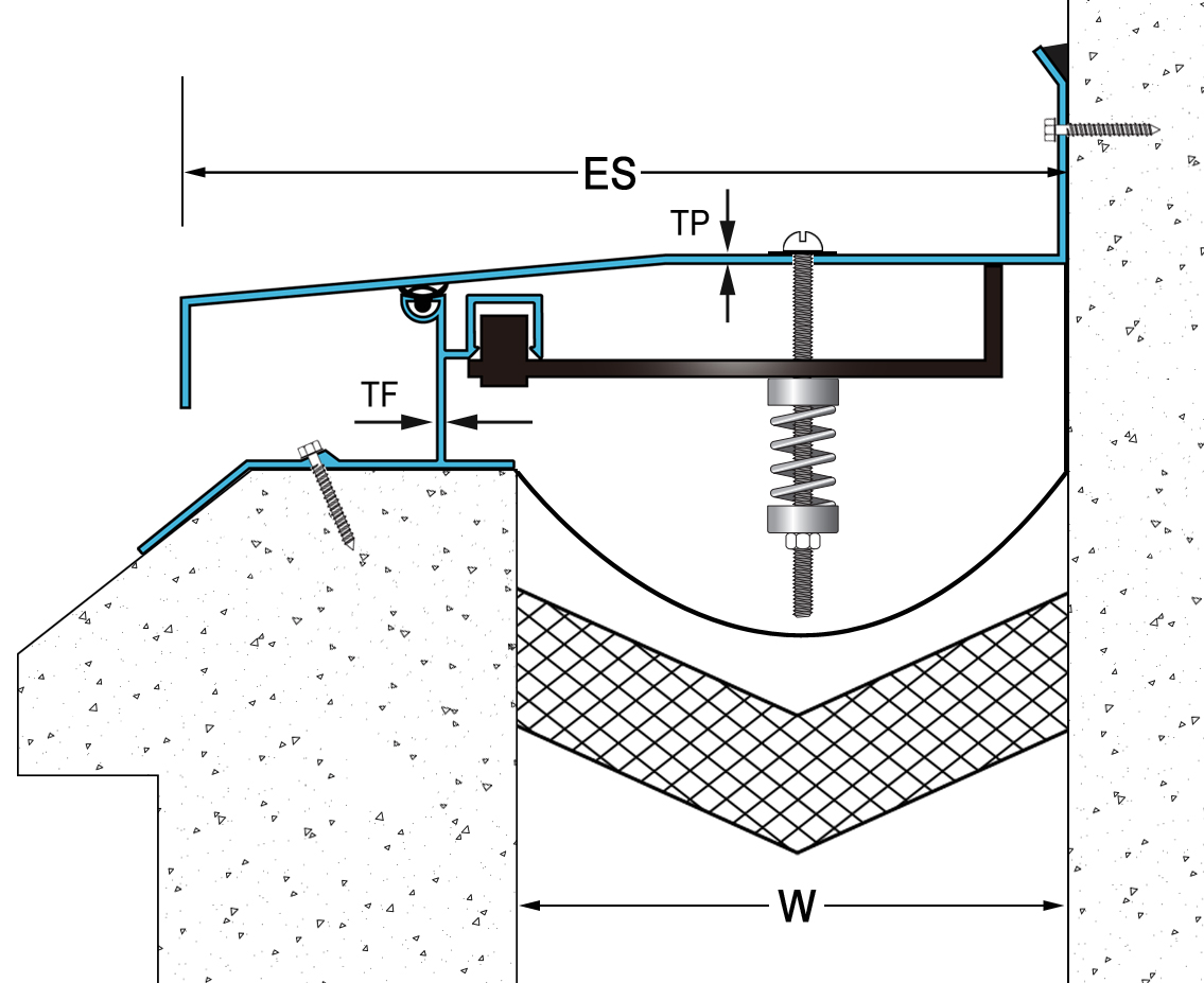 Roof to Wall Expansion Joint Cover Drawing