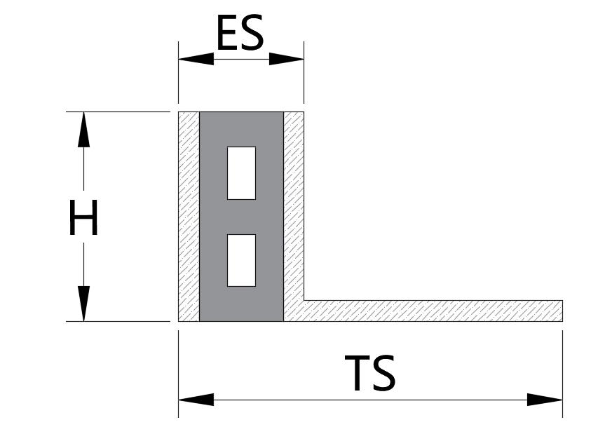 Stainless Steel Tile Movement Joint FCM Drawing